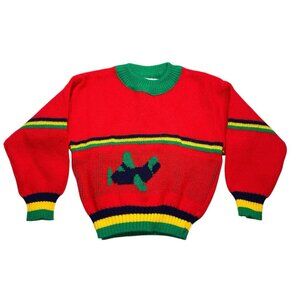 Vintage McDonalds McKids Airplane Knit Sweater Boys Size 2T
